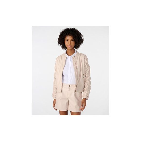 Women's Ruched Bomber Jacket